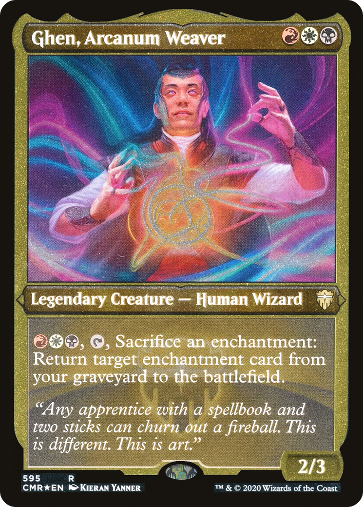 Ghen, Arcanum Weaver (Etched) [Commander Legends] - The Mythic Store | 24h Order Processing