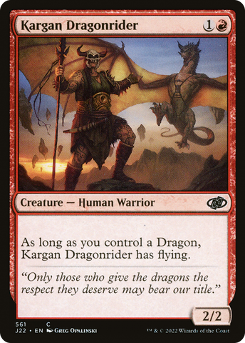 Kargan Dragonrider [Jumpstart 2022] - The Mythic Store | 24h Order Processing