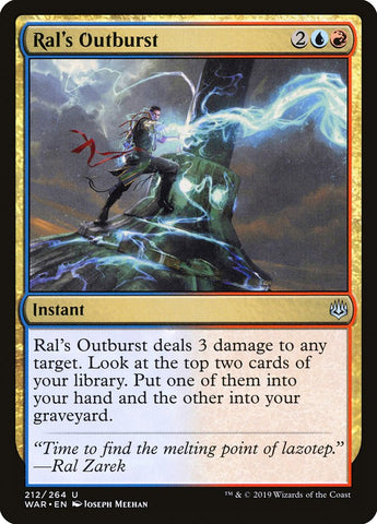 Ral's Outburst [War of the Spark] - The Mythic Store | 24h Order Processing