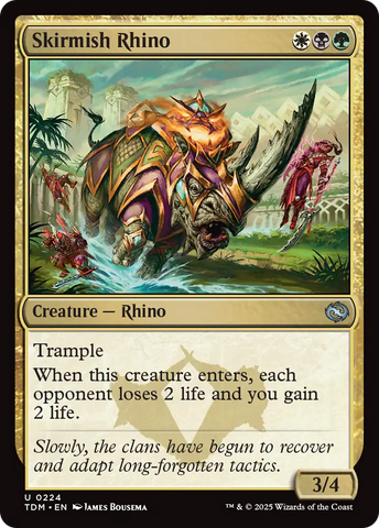 Skirmish Rhino (224) [Tarkir: Dragonstorm] - The Mythic Store | 24h Order Processing