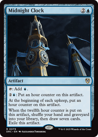 Midnight Clock [Aetherdrift Commander] - The Mythic Store | 24h Order Processing
