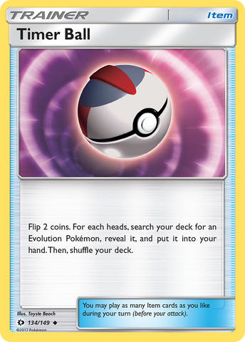 Timer Ball (134/149) [Sun & Moon: Base Set] - The Mythic Store | 24h Order Processing