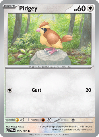 Pidgey (162/197) [Scarlet & Violet: Obsidian Flames] - The Mythic Store | 24h Order Processing