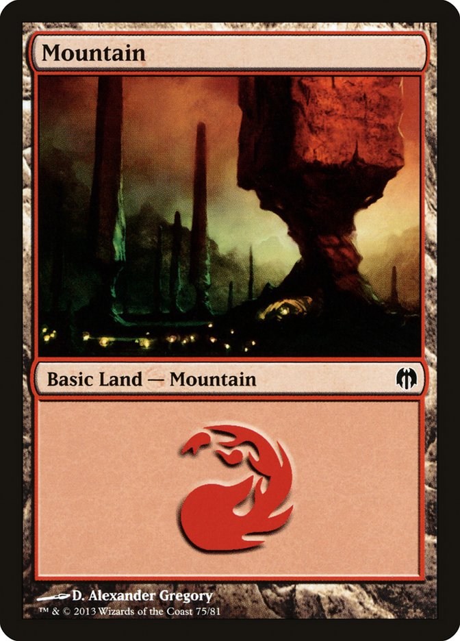 Mountain (75) [Duel Decks: Heroes vs. Monsters] - The Mythic Store | 24h Order Processing