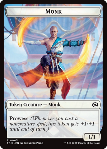 Monk // Treasure Double-Sided Token [Tarkir: Dragonstorm Commander Tokens] - The Mythic Store | 24h Order Processing
