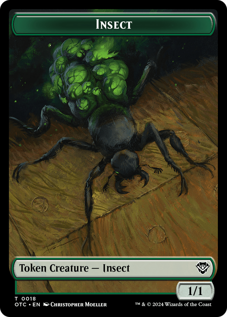 Insect // Elemental (0017) Double-Sided Token [Outlaws of Thunder Junction Commander Tokens] - The Mythic Store | 24h Order Processing