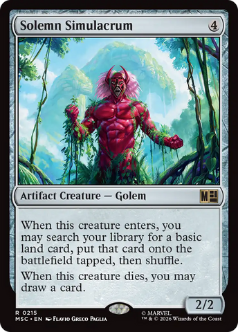 Solemn Simulacrum (Surge Foil) [Marvel Super Heroes Commander] - The Mythic Store | 24h Order Processing