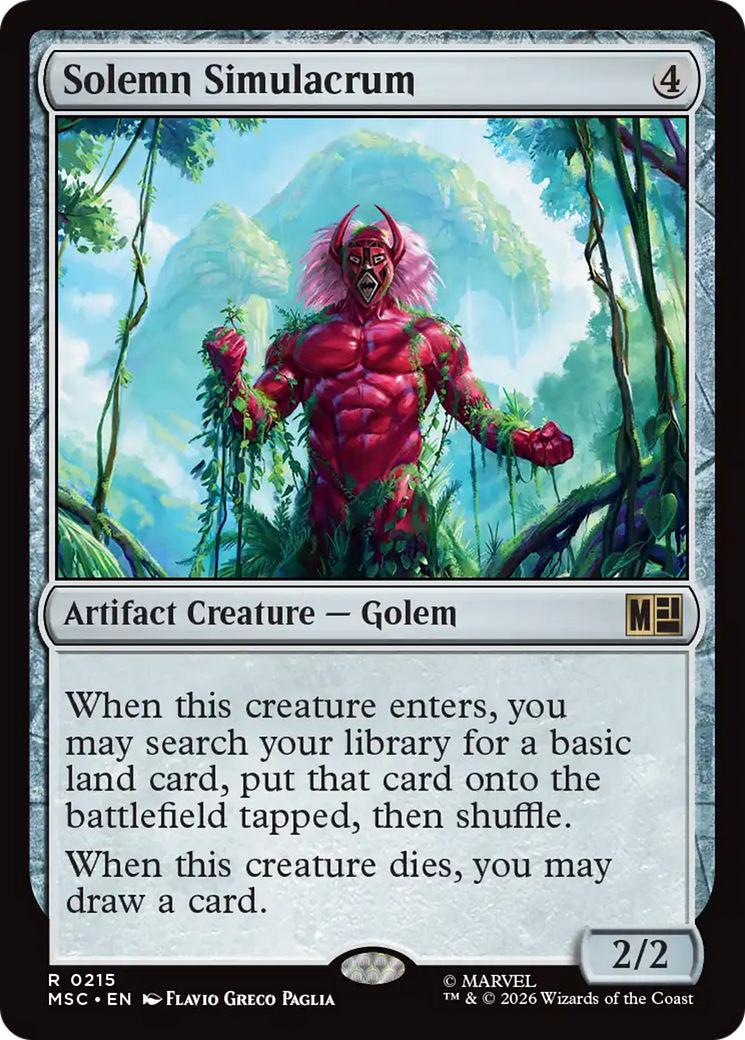 Solemn Simulacrum [Marvel Super Heroes Commander] - The Mythic Store | 24h Order Processing
