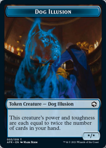Dog Illusion // Ellywick Tumblestrum Emblem Double-Sided Token [Dungeons & Dragons: Adventures in the Forgotten Realms Tokens] - The Mythic Store | 24h Order Processing