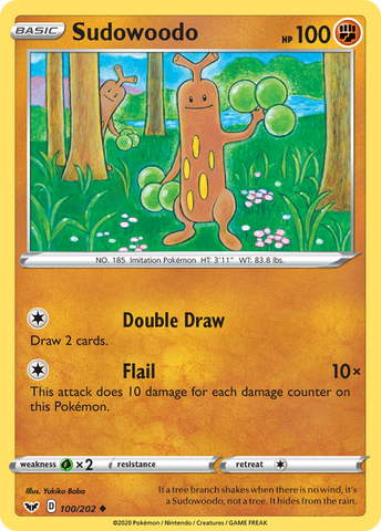 Sudowoodo (100/202) [Sword & Shield: Base Set] - The Mythic Store | 24h Order Processing