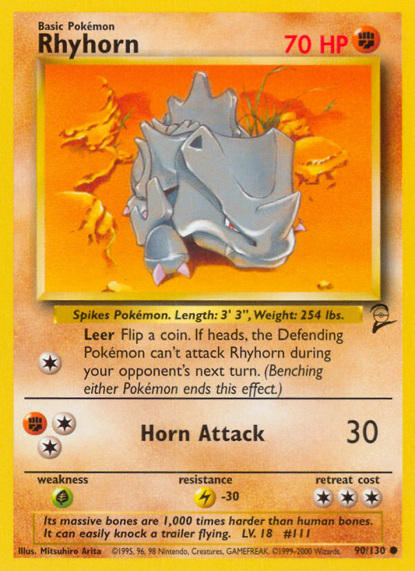 Rhyhorn (90/130) [Base Set 2] - The Mythic Store | 24h Order Processing