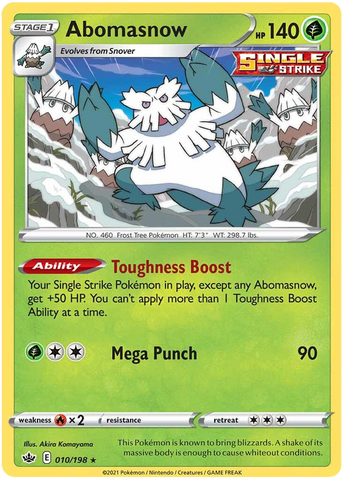 Abomasnow (010/198) [Sword & Shield: Chilling Reign] - The Mythic Store | 24h Order Processing