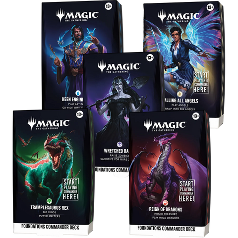 Foundations - Commander Deck (Set of 5) - The Mythic Store | 24h Order Processing