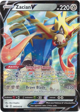 Zacian V (SWSH018) [Sword & Shield: Black Star Promos] - The Mythic Store | 24h Order Processing