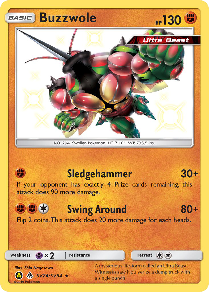 Buzzwole (SV24/SV94) [Sun & Moon: Hidden Fates - Shiny Vault] - The Mythic Store | 24h Order Processing