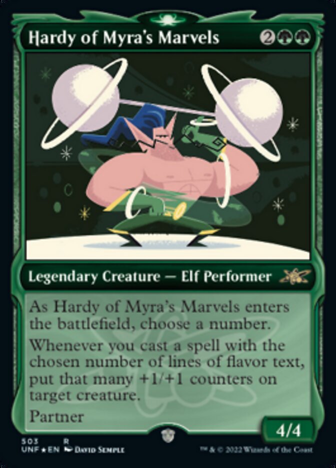 Hardy of Myra's Marvels (Showcase) (Galaxy Foil) [Unfinity] - The Mythic Store | 24h Order Processing