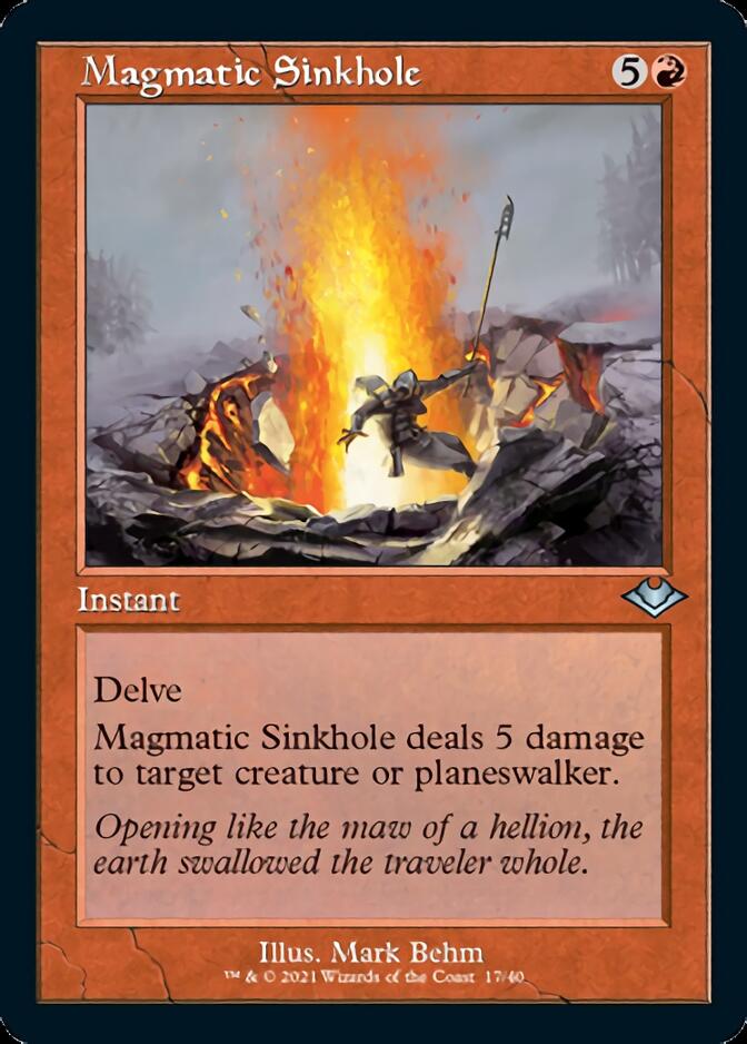 Magmatic Sinkhole (Retro Foil Etched) [Modern Horizons] - The Mythic Store | 24h Order Processing