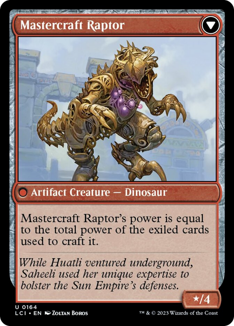 Saheeli's Lattice // Mastercraft Raptor [The Lost Caverns of Ixalan] - The Mythic Store | 24h Order Processing