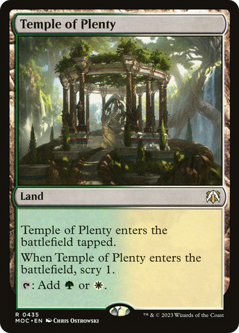 Temple of Plenty [March of the Machine Commander] - The Mythic Store | 24h Order Processing