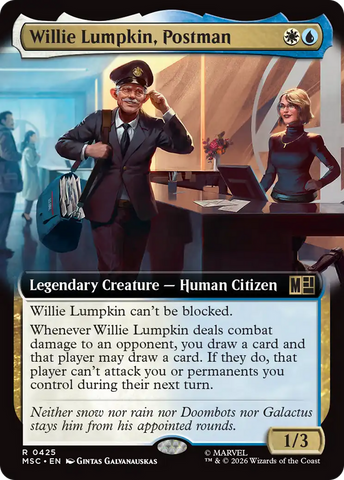 Willie Lumpkin, Postman (Extended Art) [Marvel Super Heroes Commander] - The Mythic Store | 24h Order Processing