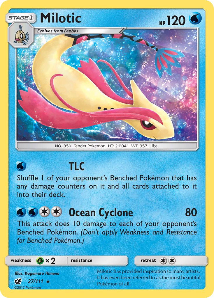 Milotic (27/111) [Sun & Moon: Crimson Invasion] - The Mythic Store | 24h Order Processing