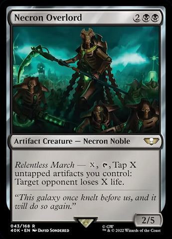 Necron Overlord (Surge Foil) [Warhammer 40,000] - The Mythic Store | 24h Order Processing