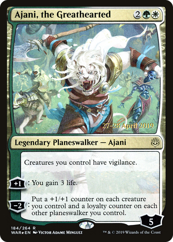 Ajani, the Greathearted [War of the Spark Prerelease Promos] - The Mythic Store | 24h Order Processing
