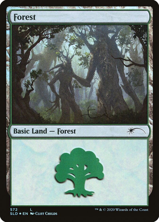 Forest (Tree Hugging) (572) [Secret Lair Drop Promos] - The Mythic Store | 24h Order Processing