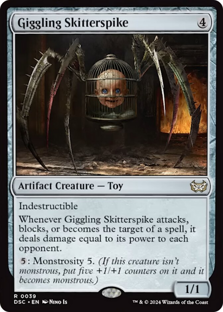 Giggling Skitterspike (Extended Art) [Duskmourn: House of Horror Commander] - The Mythic Store | 24h Order Processing