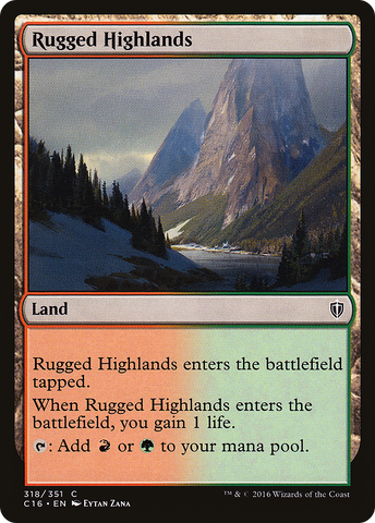Rugged Highlands [Commander 2016] - The Mythic Store | 24h Order Processing