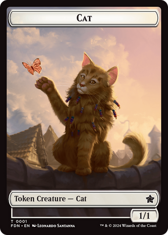Cat (0001) // Cat (0002) Doubled-Sided Token [Foundations Tokens] - The Mythic Store | 24h Order Processing