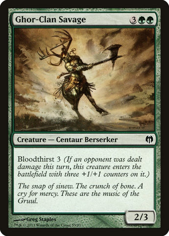 Ghor-Clan Savage [Duel Decks: Heroes vs. Monsters] - The Mythic Store | 24h Order Processing