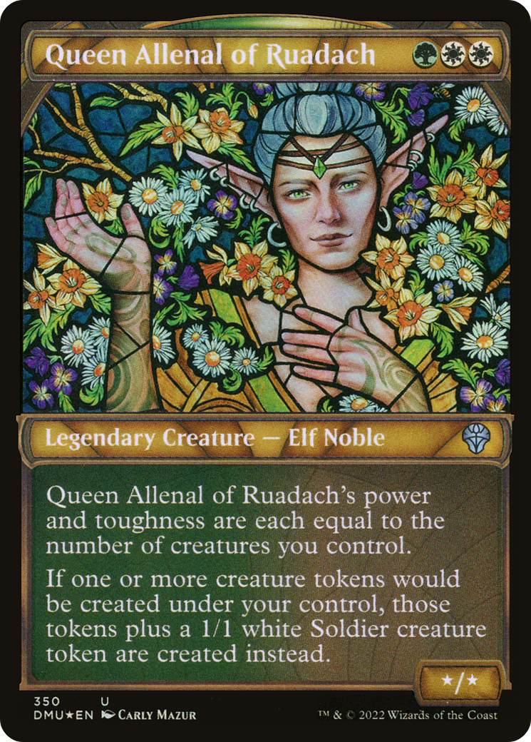 Queen Allenal of Ruadach (Showcase Textured) [Dominaria United] - The Mythic Store | 24h Order Processing