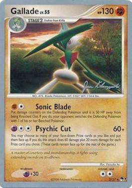 Gallade LV.55 (2/17) (Psychic Lock - Jason Klaczynski) [World Championships 2008] - The Mythic Store | 24h Order Processing
