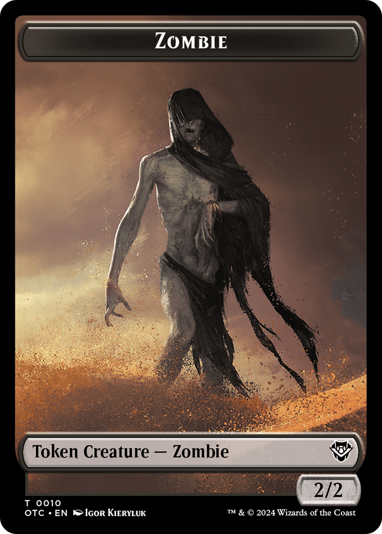 Zombie // Ox Warrior Double-Sided Token [Outlaws of Thunder Junction Commander Tokens] - The Mythic Store | 24h Order Processing