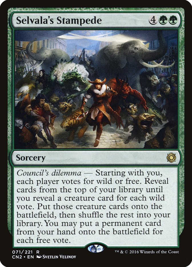 Selvala's Stampede [Conspiracy: Take the Crown] - The Mythic Store | 24h Order Processing