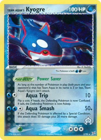 Team Aqua's Kyogre (3/95) (Theme Deck Exclusive) [EX: Team Magma vs Team Aqua] - The Mythic Store | 24h Order Processing
