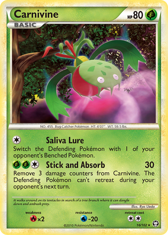 Carnivine (16/102) [HeartGold & SoulSilver: Triumphant] - The Mythic Store | 24h Order Processing