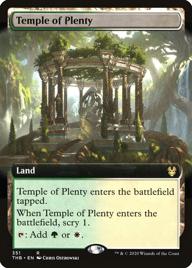 Temple of Plenty (Extended Art) [Theros Beyond Death] - The Mythic Store | 24h Order Processing