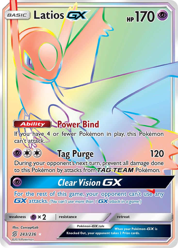 Latios GX (243/236) [Sun & Moon: Unified Minds] - The Mythic Store | 24h Order Processing