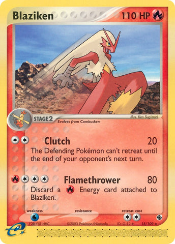 Blaziken (15/109) [EX: Ruby & Sapphire] - The Mythic Store | 24h Order Processing