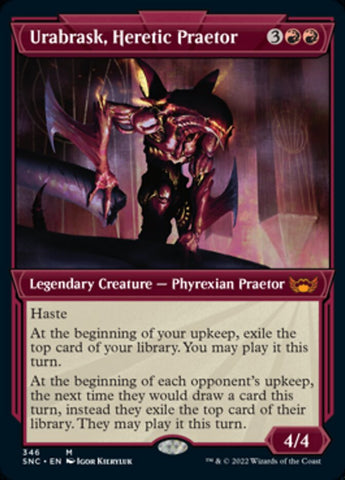 Urabrask, Heretic Praetor (Showcase Art Deco) [Streets of New Capenna] - The Mythic Store | 24h Order Processing