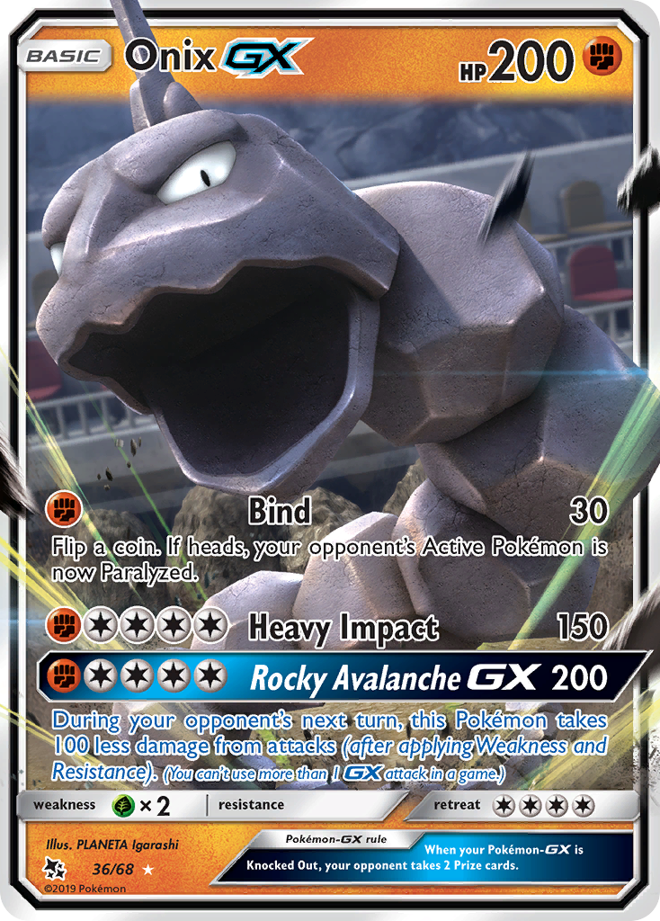 Onix GX (36/68) [Sun & Moon: Hidden Fates] - The Mythic Store | 24h Order Processing