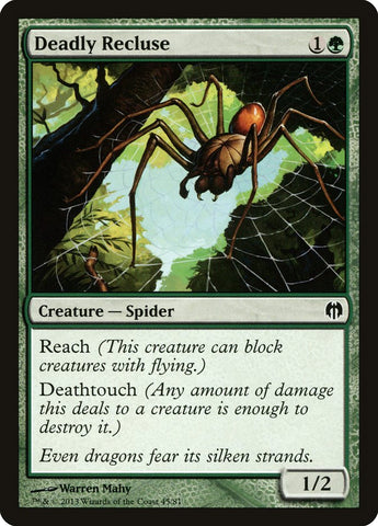 Deadly Recluse [Duel Decks: Heroes vs. Monsters] - The Mythic Store | 24h Order Processing