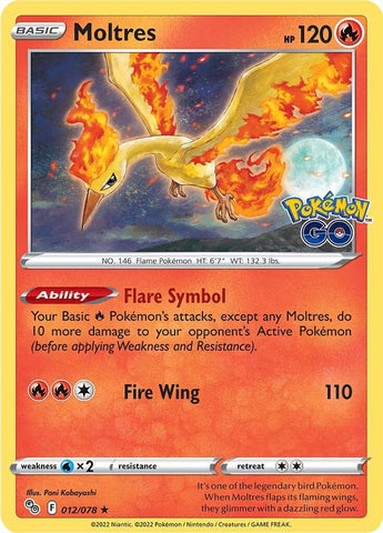 Moltres (012/078) [Pokémon GO] - The Mythic Store | 24h Order Processing