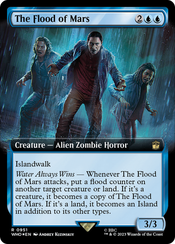 The Flood of Mars (Extended Art) (Surge Foil) [Doctor Who] - The Mythic Store | 24h Order Processing