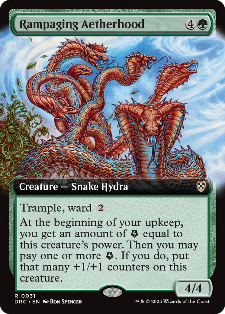 Rampaging Aetherhood (Extended Art) [Aetherdrift Commander] - The Mythic Store | 24h Order Processing