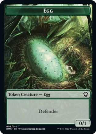Snake // Egg Double-Sided Token [Dominaria United Commander Tokens] - The Mythic Store | 24h Order Processing