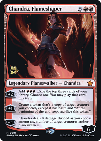 Chandra, Flameshaper [Foundations Prerelease Promos] - The Mythic Store | 24h Order Processing