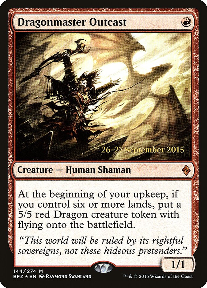 Dragonmaster Outcast [Battle for Zendikar Prerelease Promos] - The Mythic Store | 24h Order Processing